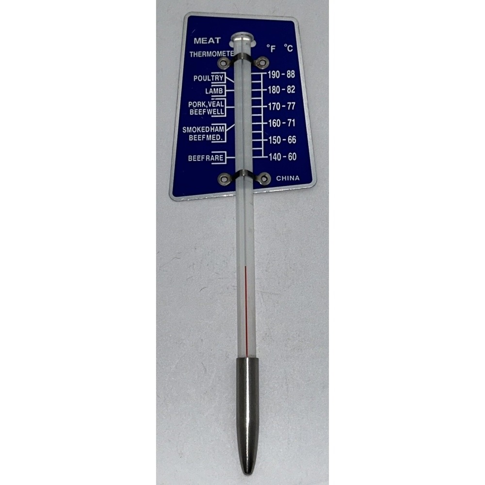 Roast & Meat Thermometer With Skewer Cooking Concepts Beef Lamb Poultry Vintage